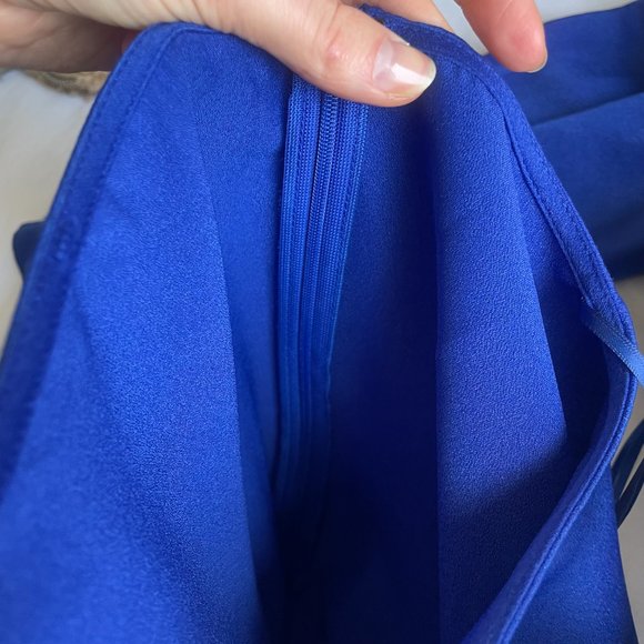 Ronny Kobo Ranell Wrap Dress Size XS, Royal Blue, Midi - Picture 5 of 9